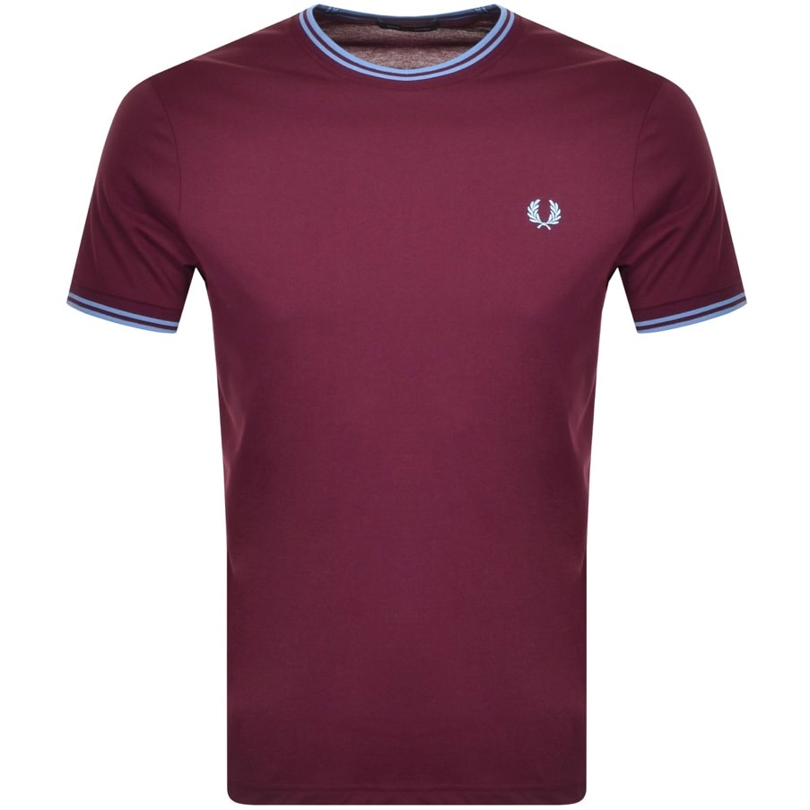 Alternative Image for ProductFred Perry Twin Tipped T Shirt Burgundy1